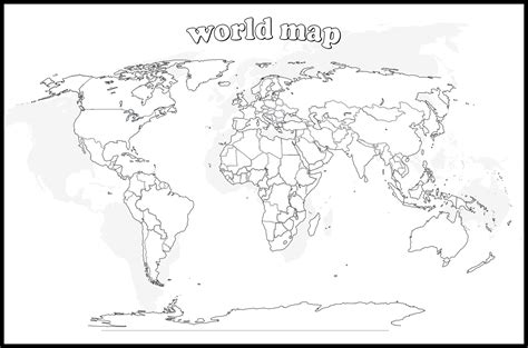 Map Blank Map Of The World